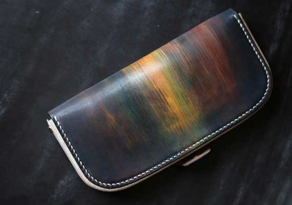 ダレスバッグ風革財布